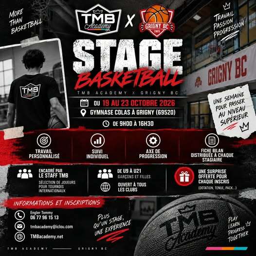 STAGE TMB ACDEMY x GRIGNY BC
